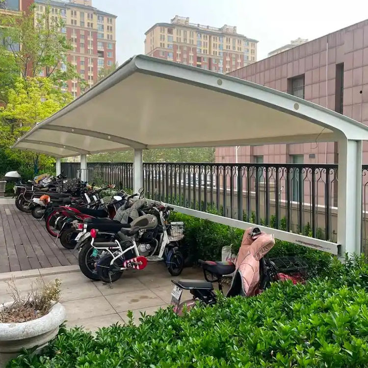 易县膜结构电动车棚